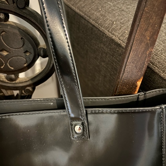 Givenchy Parfums Coated Leather Black Tote Handbag - Picture 4 of 6